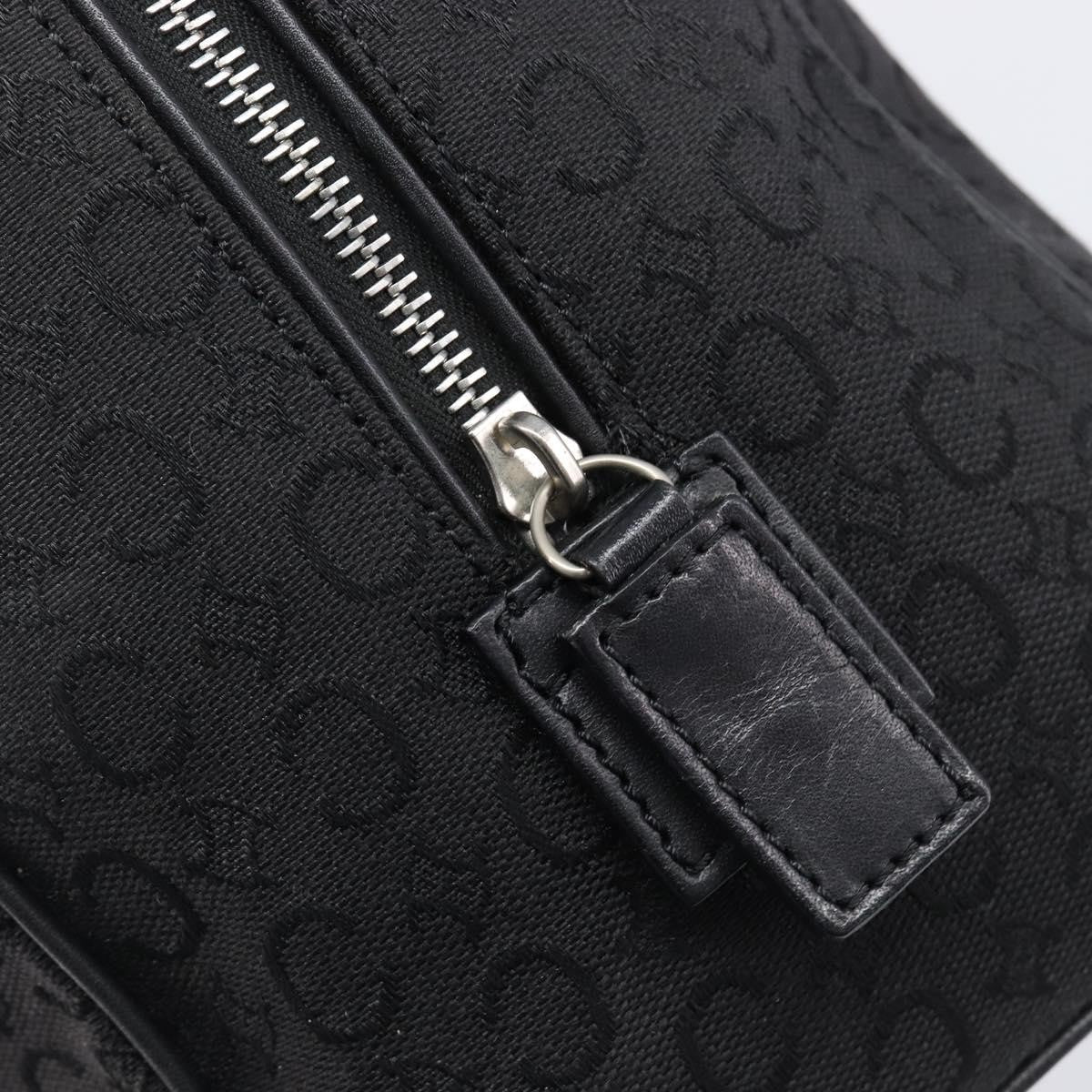Celine Boston C Macadam Canvas, Black, Canvas, Handbag