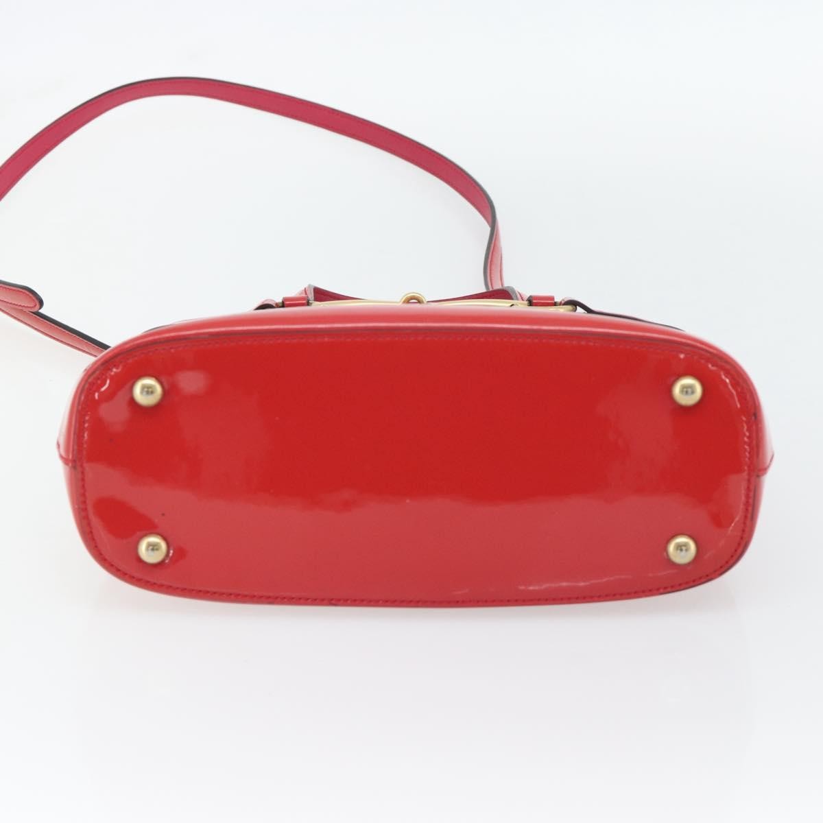 Gucci Bright Bit Convertible Tote Patent, Pink, Patent Leather, Tote Bag