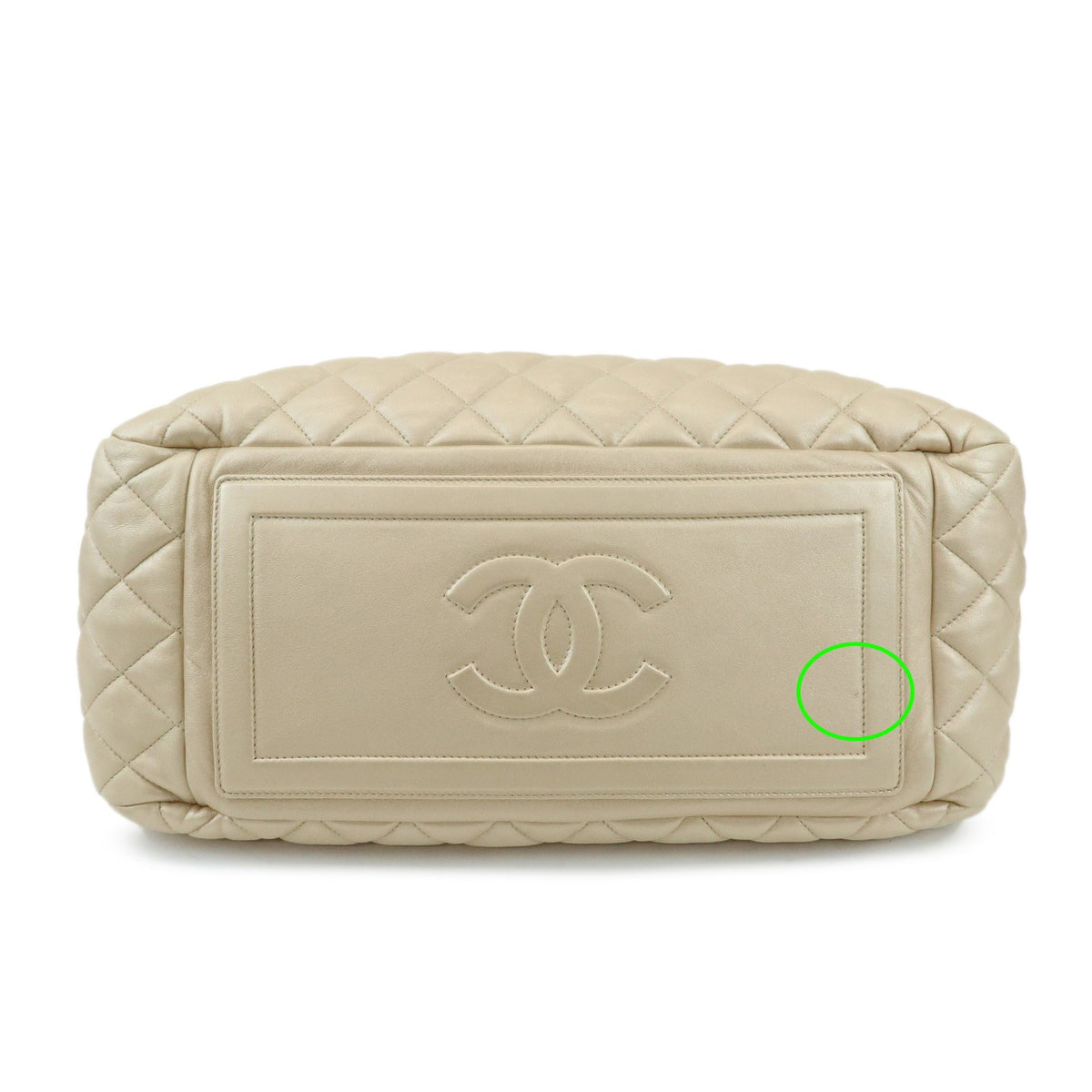 Chanel Coco Cocoon Bowling Quilted Lambskin, Gold, Leather, Handbag