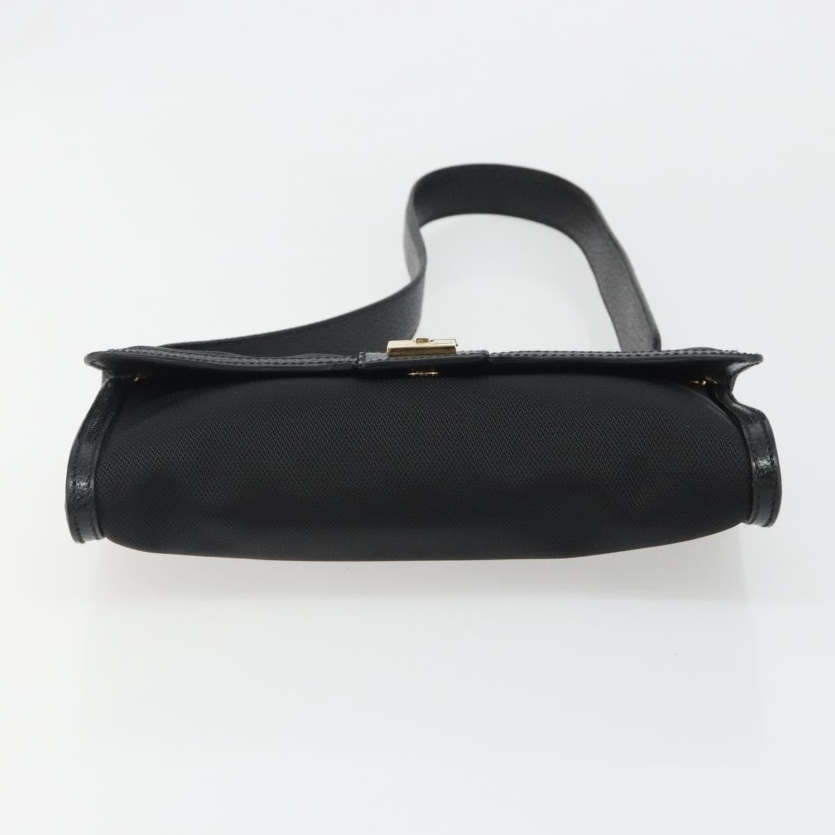 Salvatore Ferragamo Shoulder Bag Canvas, Black, Canvas, Shoulder Bag