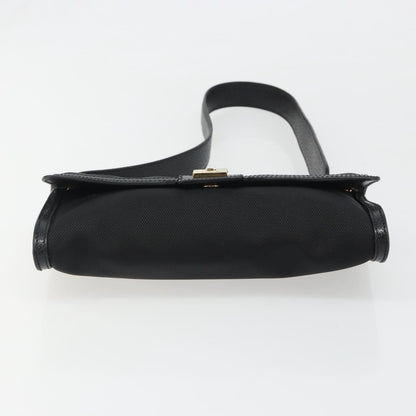 Salvatore Ferragamo Shoulder Bag Canvas, Black, Canvas, Shoulder Bag
