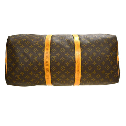 Louis Vuitton Keepall Bandoulière Monogram, Brown, Canvas, Travel Bag