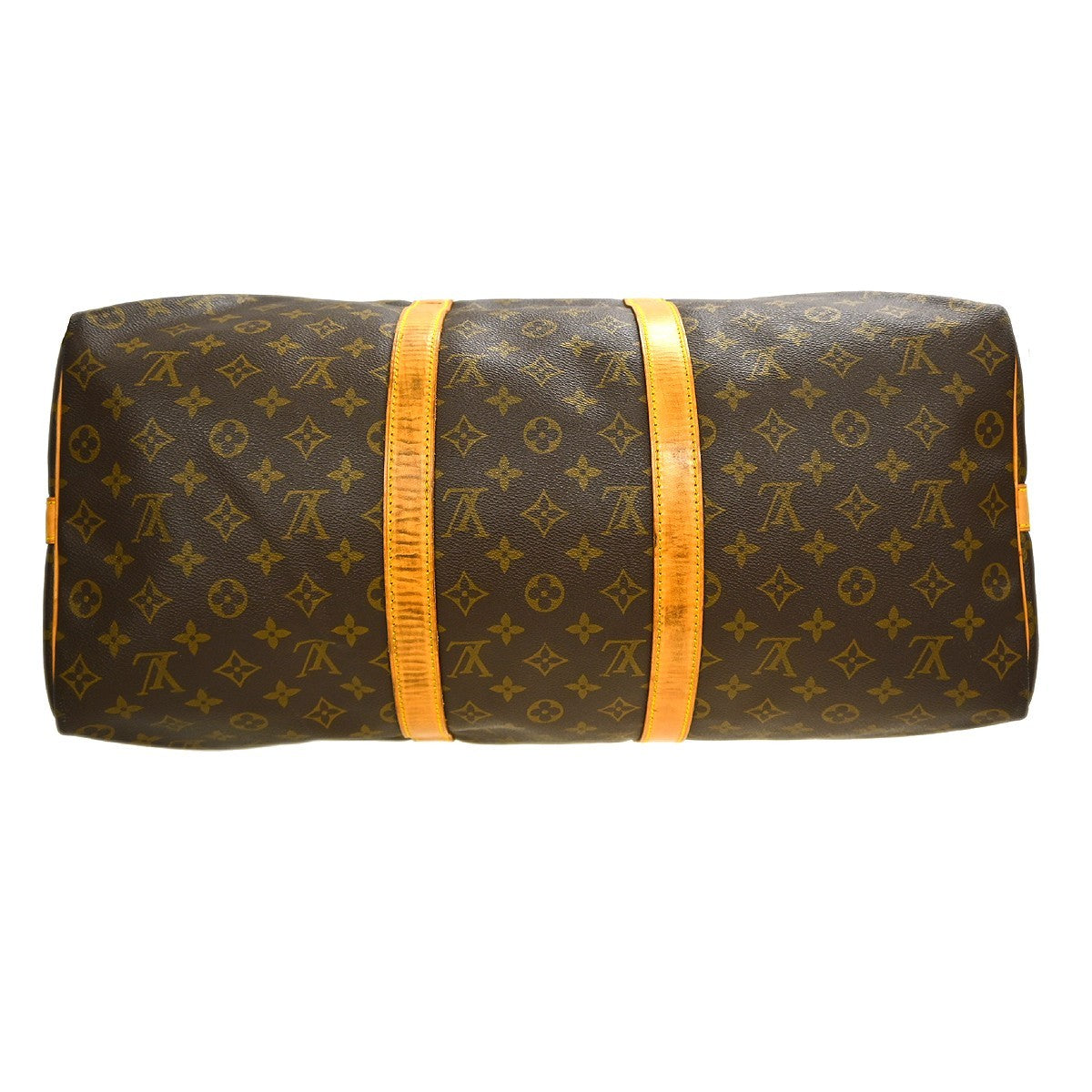Louis Vuitton Keepall Bandoulière Monogram, Brown, Canvas, Travel Bag