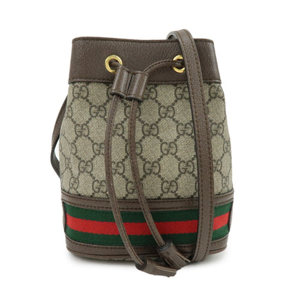 Gucci Ophidia Bucket GG Coated Canvas, Beige, Canvas, Handbag