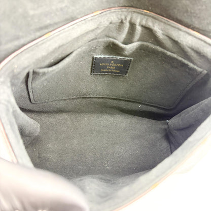 Louis Vuitton Locky Monogram Canvas with Leather, Black, Canvas, Handbag