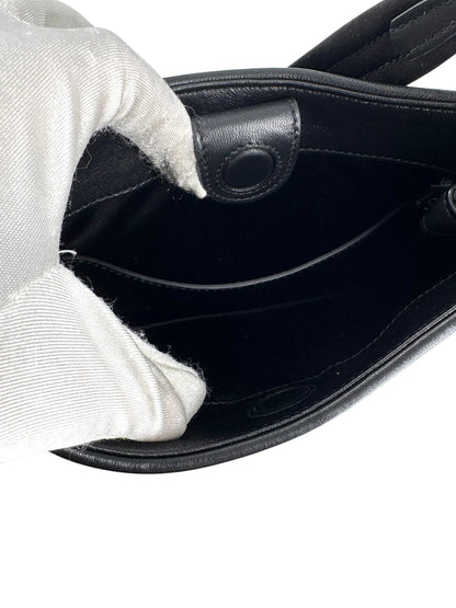 Gucci horsebit shoulder bag leather, BLACK, LEATHER, Shoulder bag