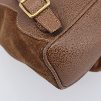 Gucci Vintage Bamboo Suede, Brown, Suede, Backpack