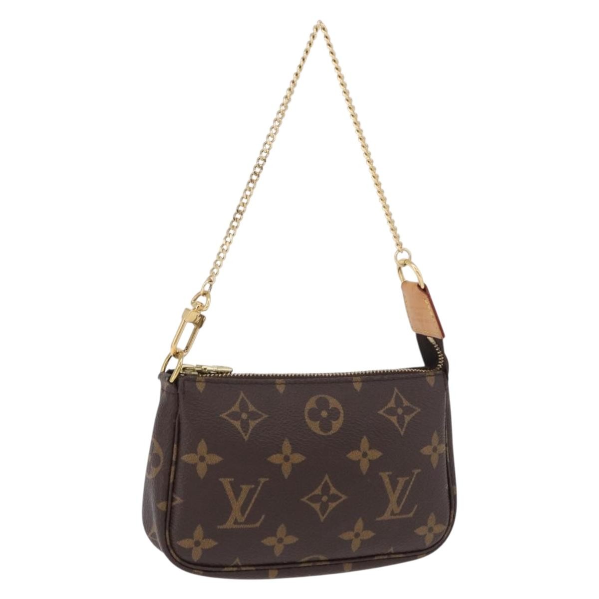 Louis Vuitton Mini pochette accessoires Canvas, Brown, Canvas, Clutch
