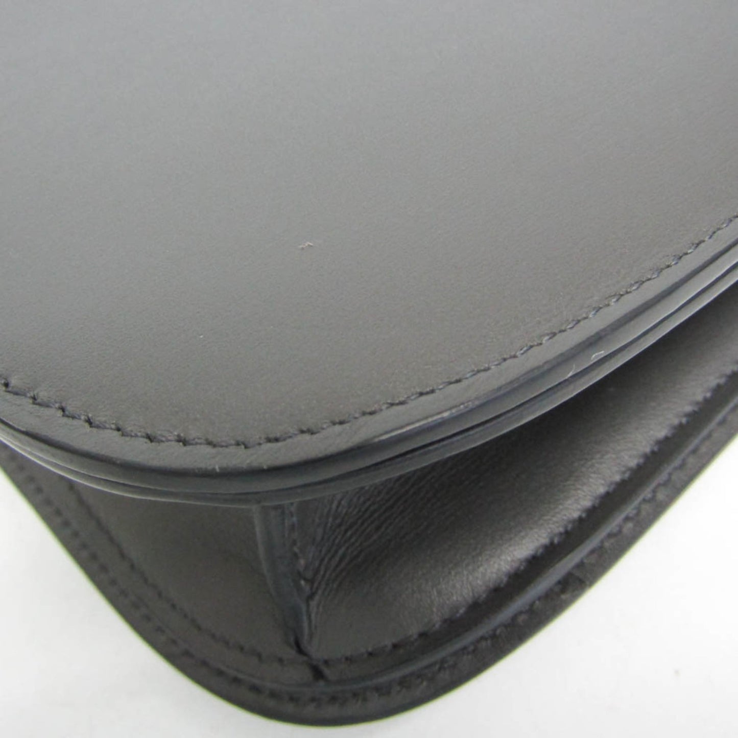 Celine Classic Box Smooth Leather, Gray, Leather, Handbag