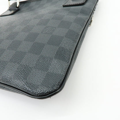 Louis Vuitton Thomas Damier Graphite, Black, Canvas, Handbag
