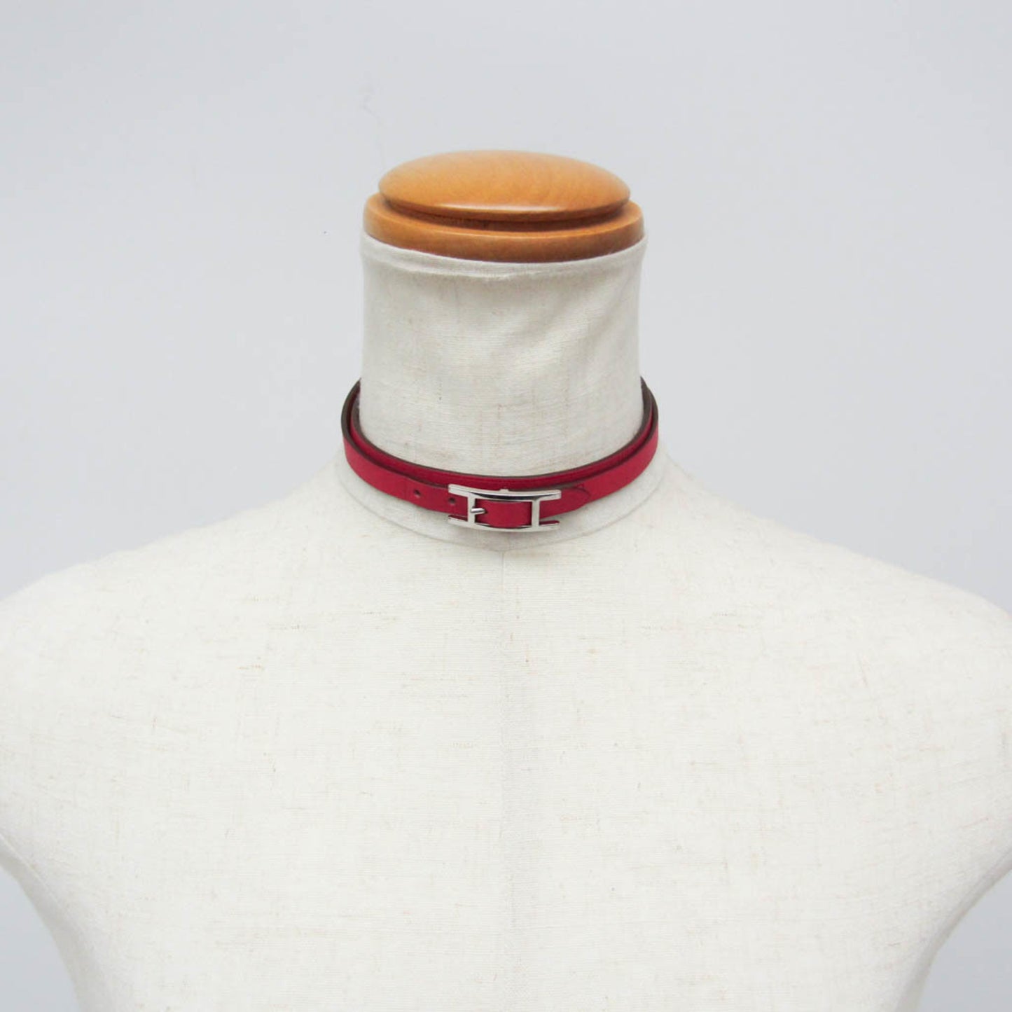Hermes Hapi 3 Leather with Metal, Pink, Leather, Bracelet