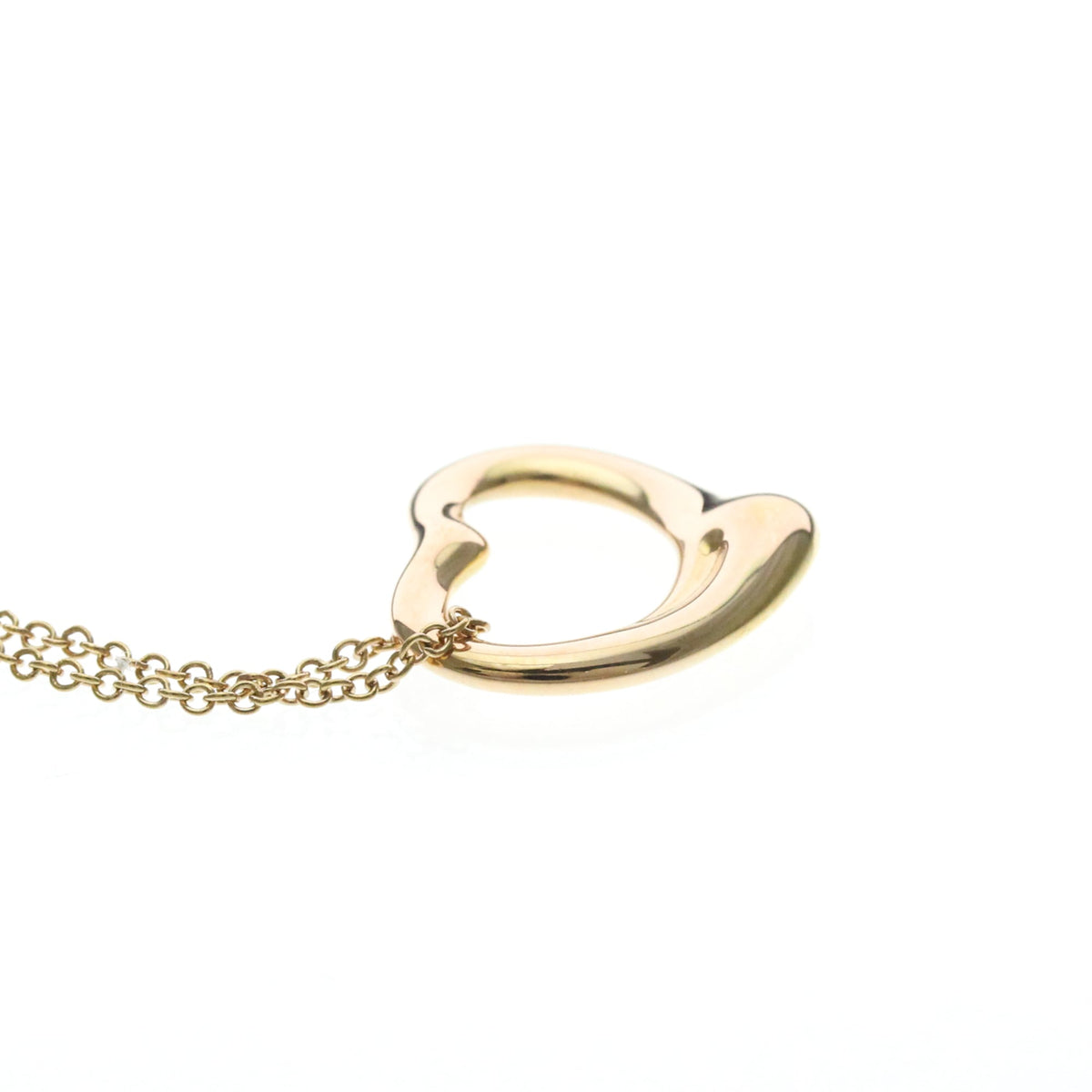 Tiffany & Co. Elsa Peretti Open Heart Pendant 18K Rose Gold, Gold, Pink Gold, Necklace