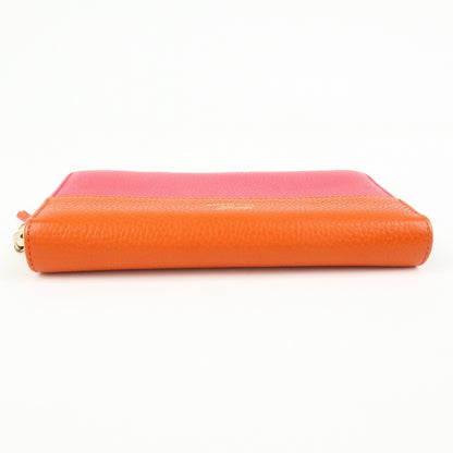 Gucci Bamboo Tassel Zip Leather, Pink, Leather, Wallet