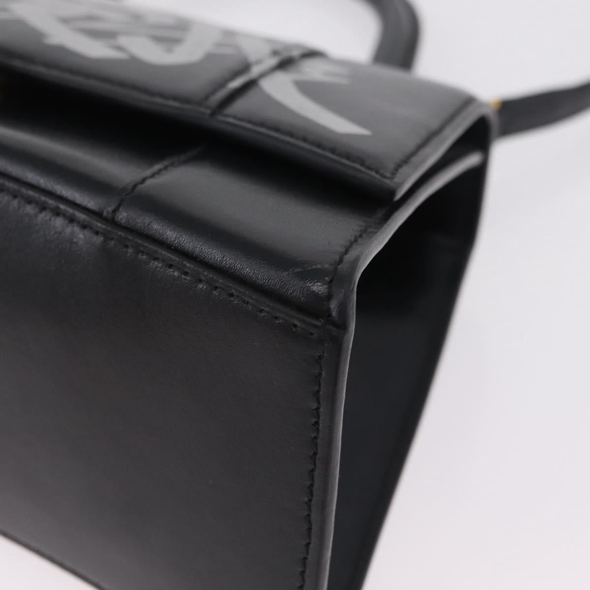 Balenciaga Graffiti Hourglass Top Handle Leather, Black, Leather, Handbag