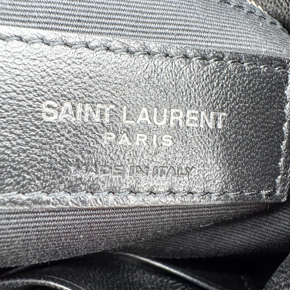 Saint Laurent Loulou Puffer Quilted Leather, Black, Leather, Shoulder Bag