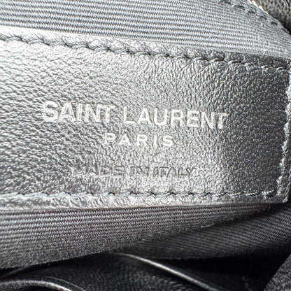Saint Laurent Loulou Puffer Quilted Leather, Black, Leather, Shoulder Bag
