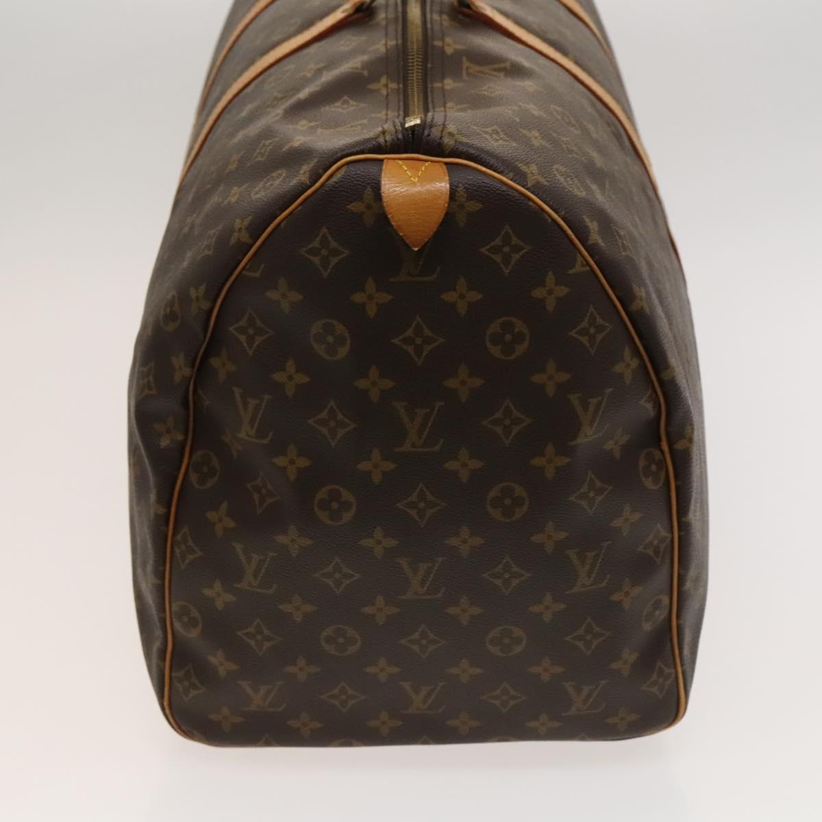 Louis Vuitton Keepall Bag Monogram Canvas, BROWN, CANVAS, Travel bag