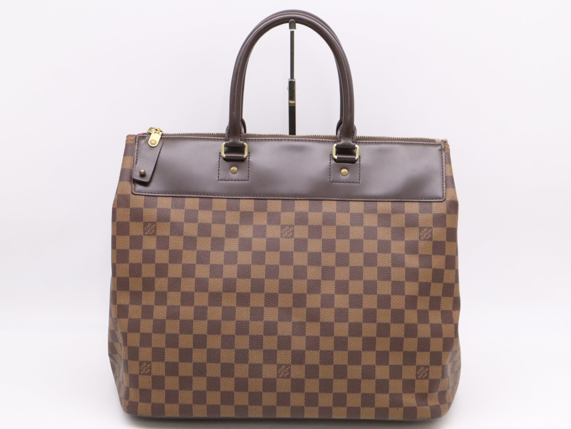 Louis Vuitton Greenwich Travel Bag Damier, BROWN, CANVAS, Tote bag