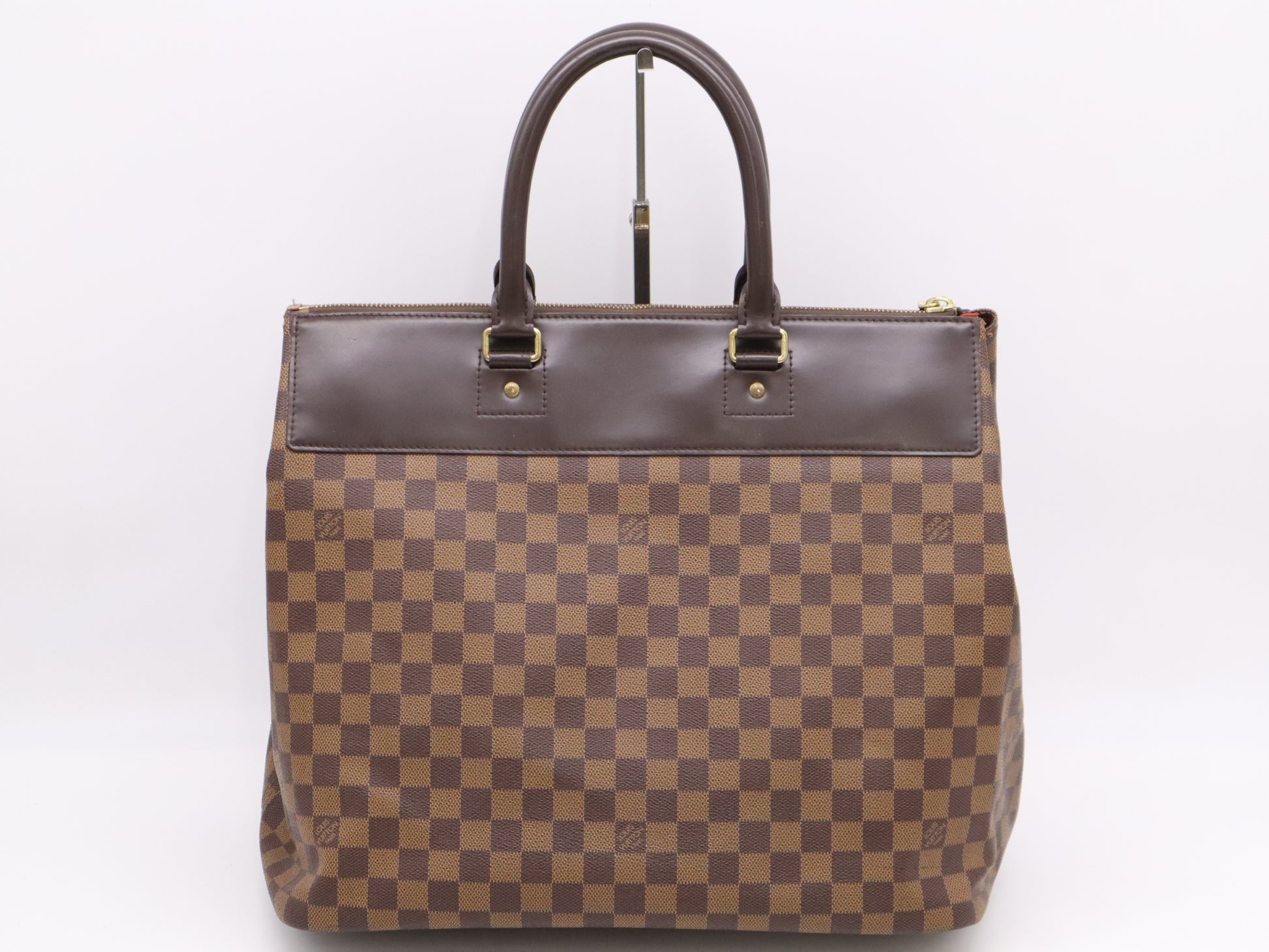 Louis Vuitton Greenwich Travel Bag Damier, BROWN, CANVAS, Tote bag