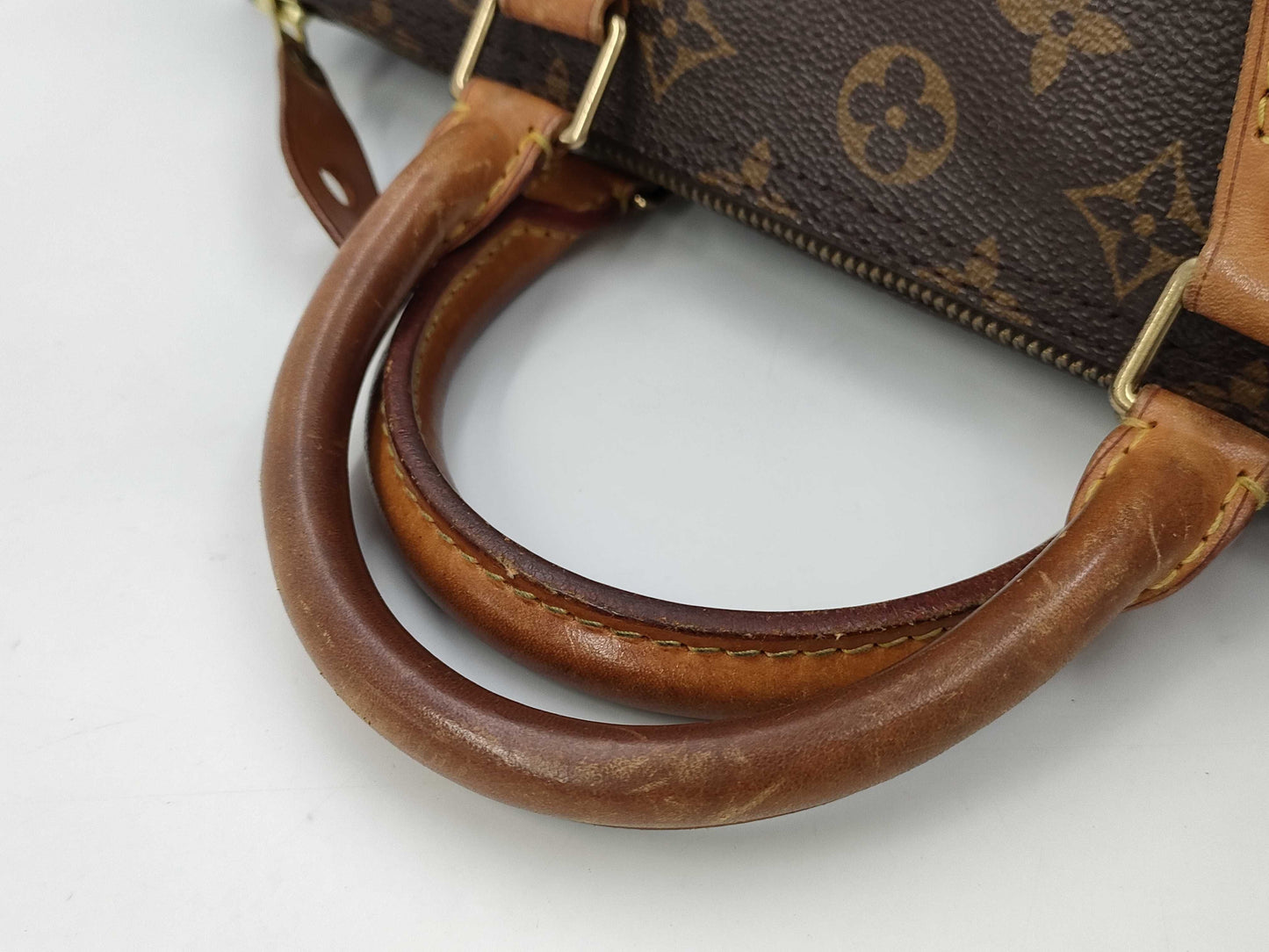 Louis Vuitton Speedy Handbag Monogram Canvas, BROWN, CANVAS, Handbag