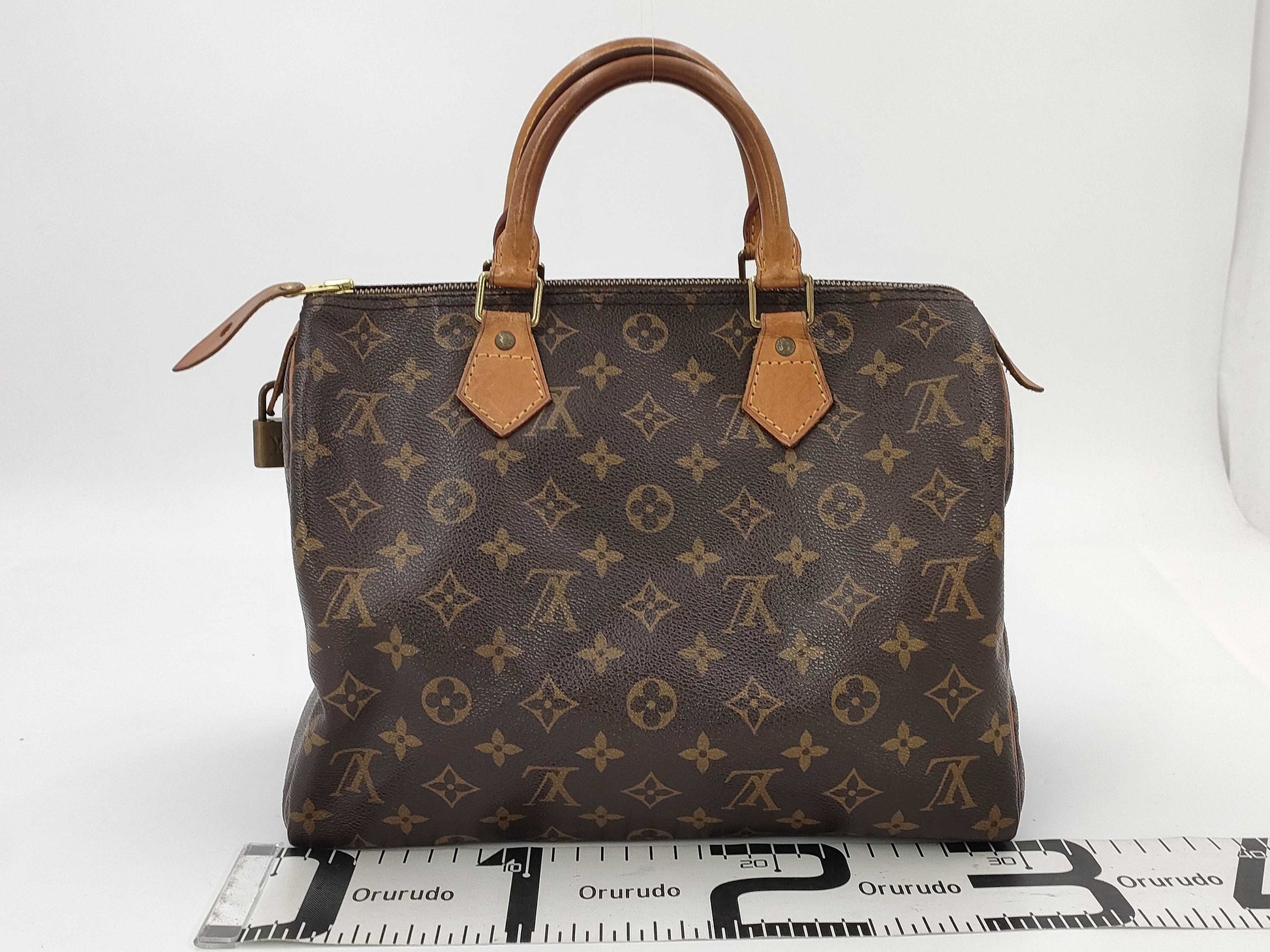 Louis Vuitton Speedy Handbag Monogram Canvas, BROWN, CANVAS, Handbag