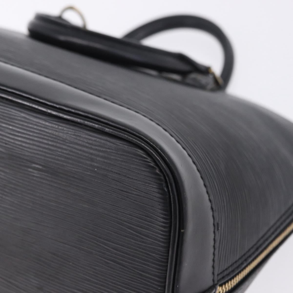 Louis Vuitton Alma Epi, Black, Leather, Handbag