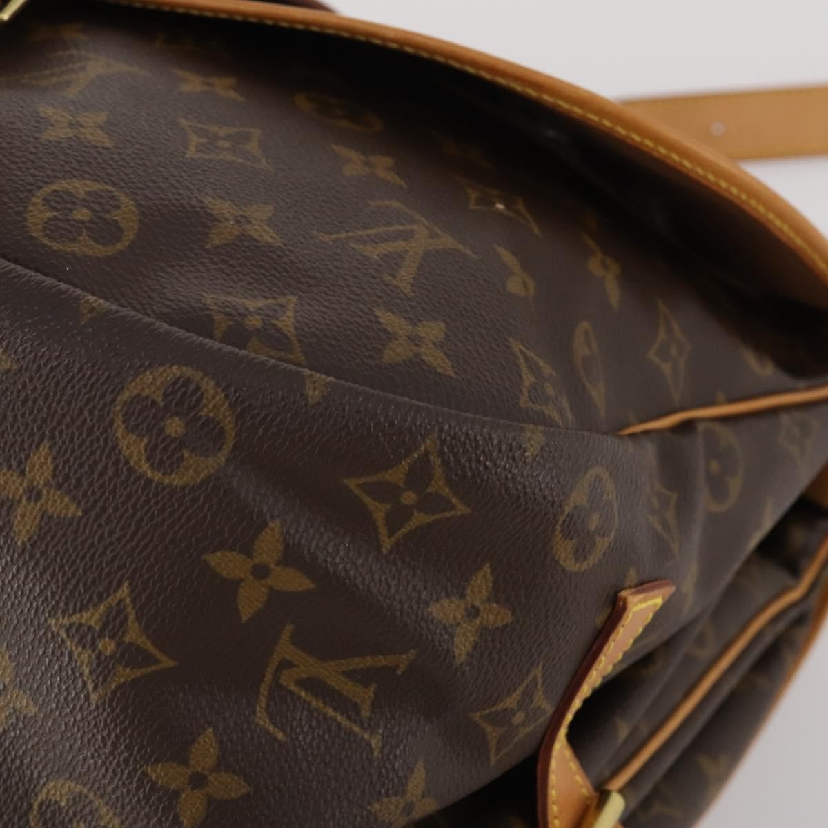 Louis Vuitton Saumur Monogram, Brown, Canvas, Shoulder Bag