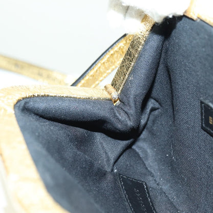 Balenciaga Cloud Clutch Leather, Gold, Leather, Clutch