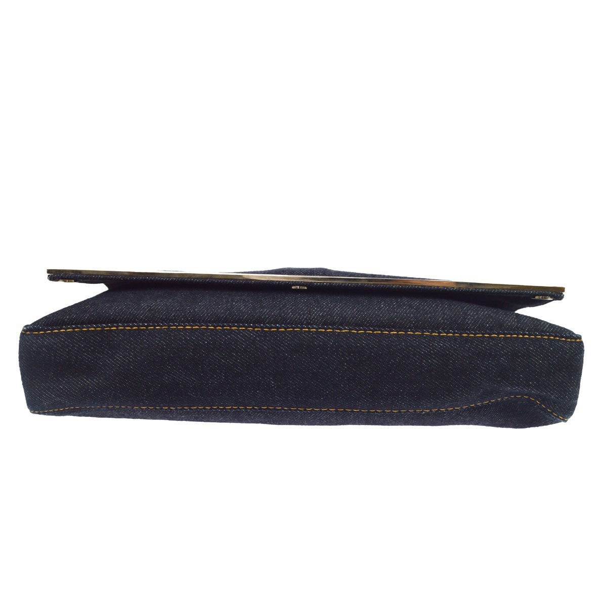 Fendi Convertible Baguette Denim, Blue, Denim, Handbag
