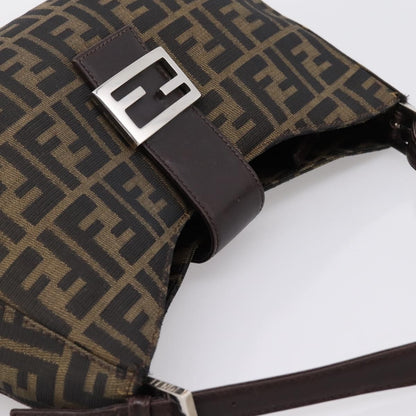 Fendi Mamma Baguette Shoulder Bag Zucca Canvas, Black, Canvas, Handbag