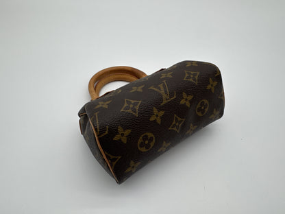 Louis Vuitton Speedy Mini HL Handbag Monogram Canvas, Brown, Canvas, Handbag