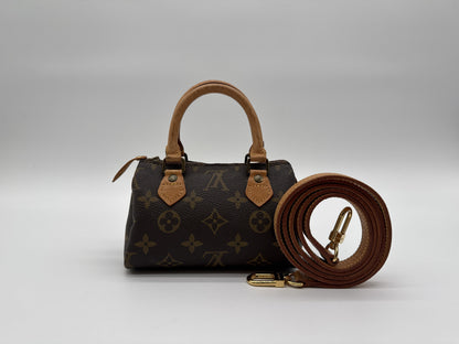 Louis Vuitton Speedy Mini HL Handbag Monogram Canvas, Brown, Canvas, Handbag