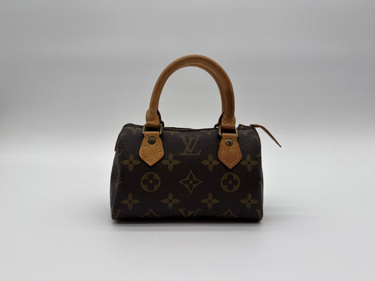 Louis Vuitton Speedy Mini HL Handbag Monogram Canvas, Brown, Canvas, Handbag