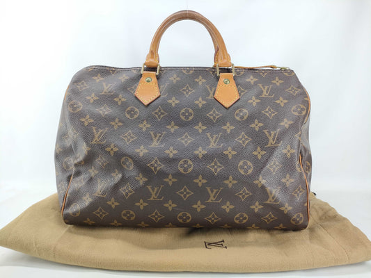 Louis Vuitton Neo Speedy Bag Cuir Orfevre Leather, Brown, Canvas, Handbag