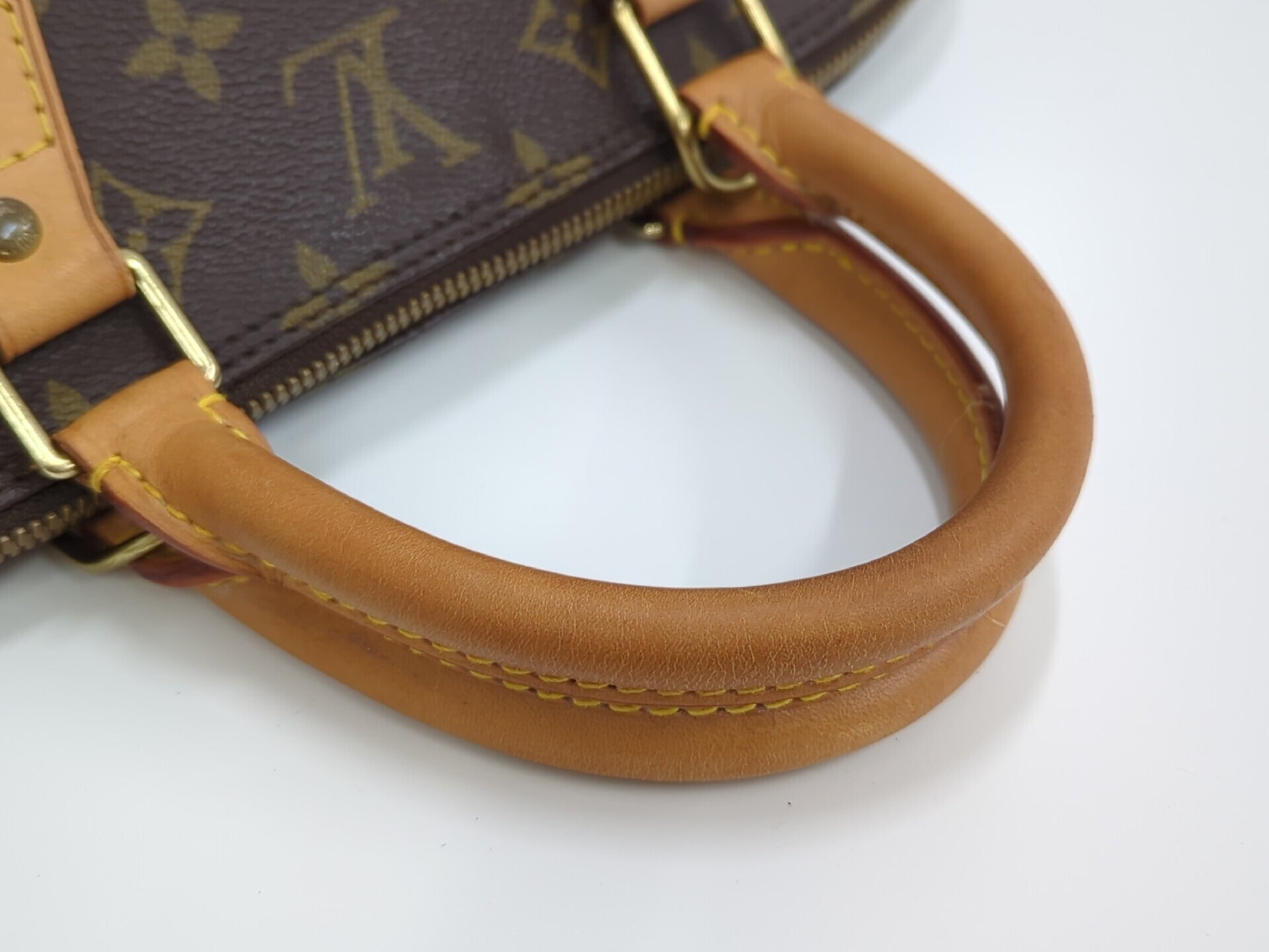 Louis Vuitton Alma Handbag Monogram Canvas, Brown, Canvas, Handbag