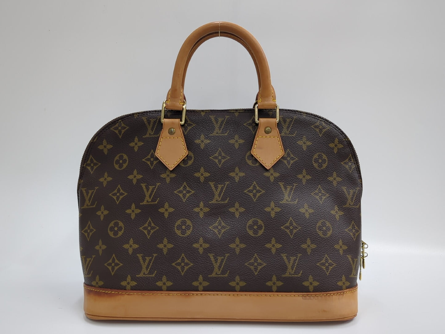 Louis Vuitton Alma Handbag Monogram Canvas, Brown, Canvas, Handbag