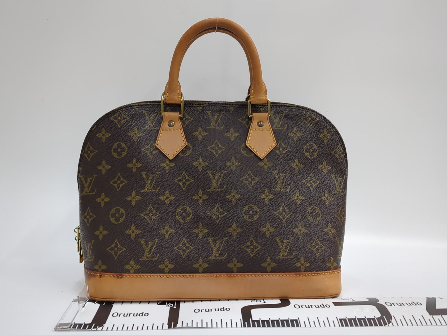 Louis Vuitton Alma Handbag Monogram Canvas, Brown, Canvas, Handbag
