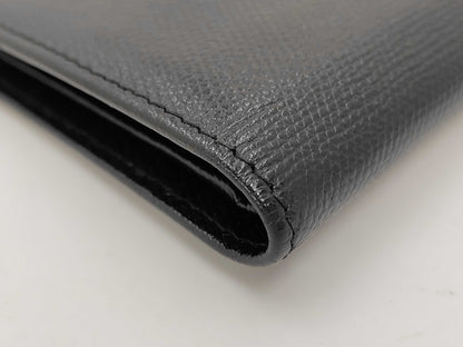 Chanel CC Logo Zipper Long Bifold Leather, Black, Leather, Wallet