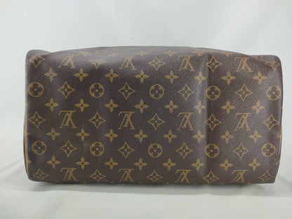 Louis Vuitton Speedy Handbag Monogram Canvas, Brown, Canvas, Handbag