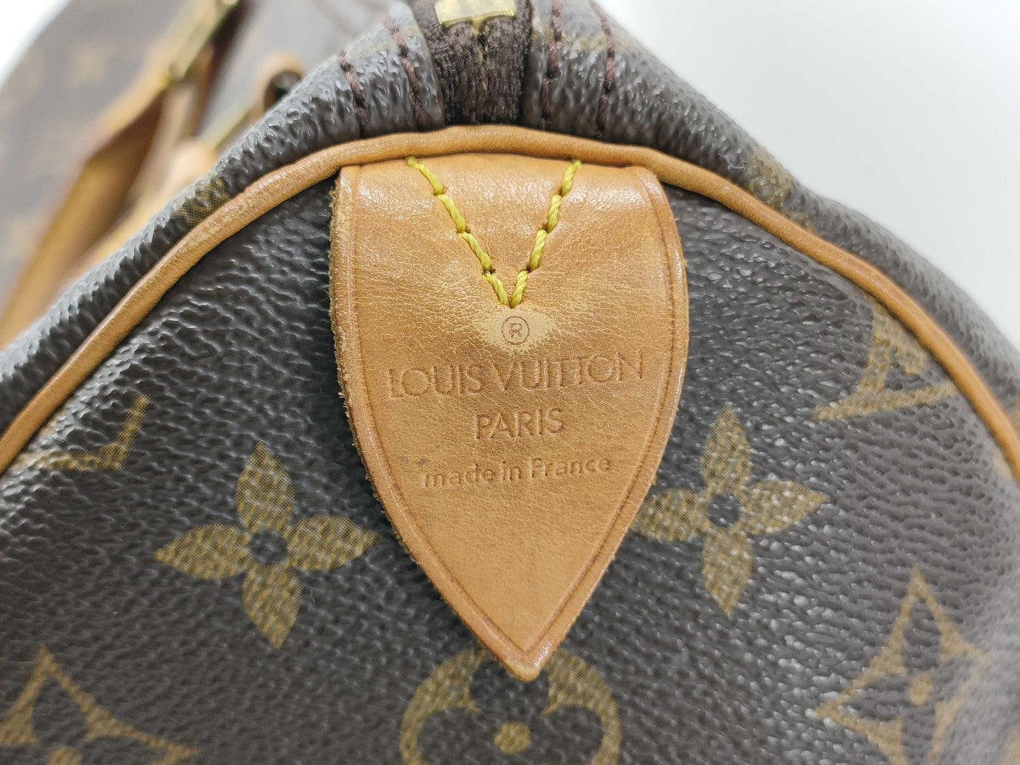 Louis Vuitton Speedy Handbag Monogram Canvas, Brown, Canvas, Handbag