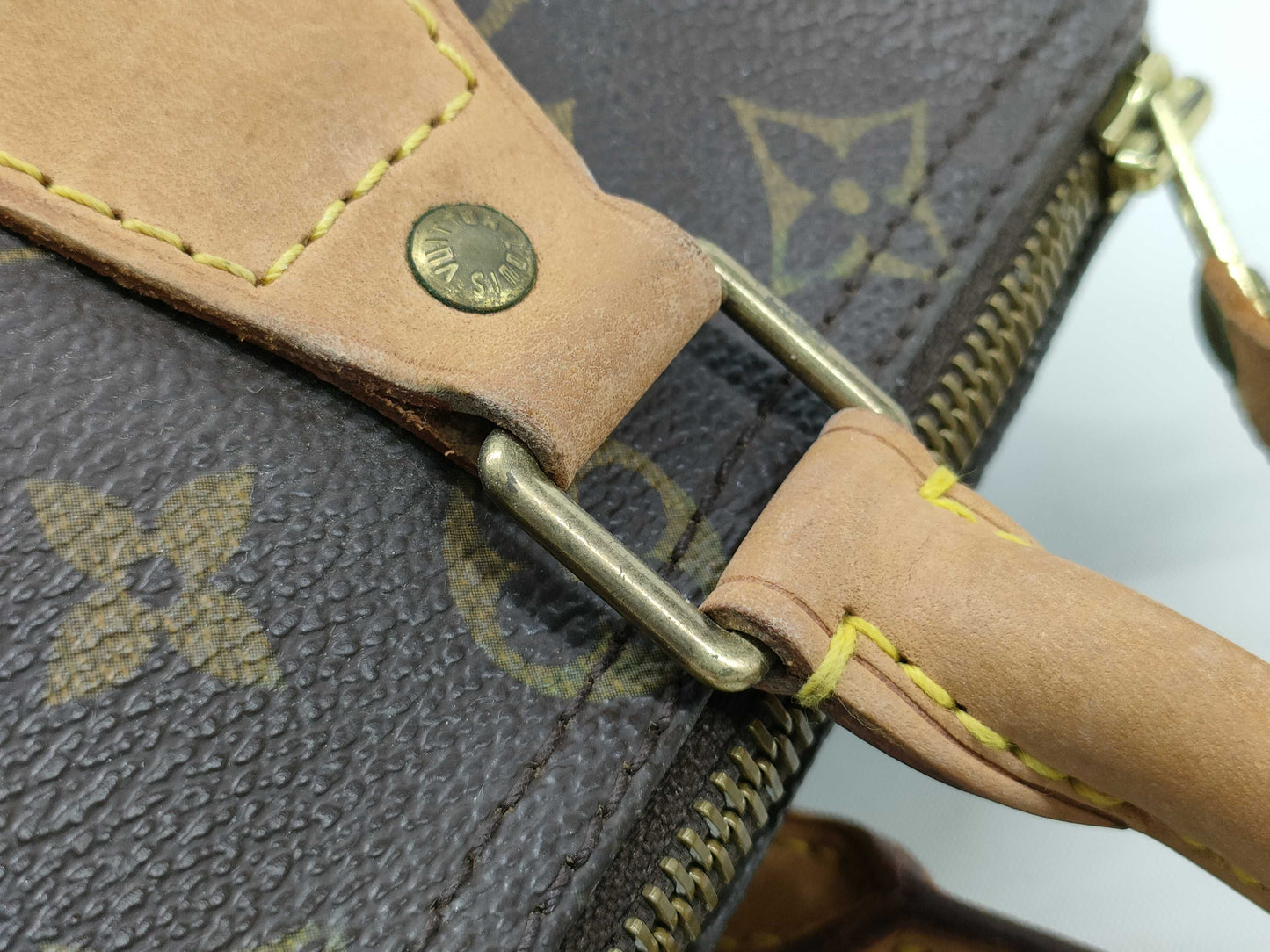 Louis Vuitton Speedy Handbag Monogram Canvas, Brown, Canvas, Handbag