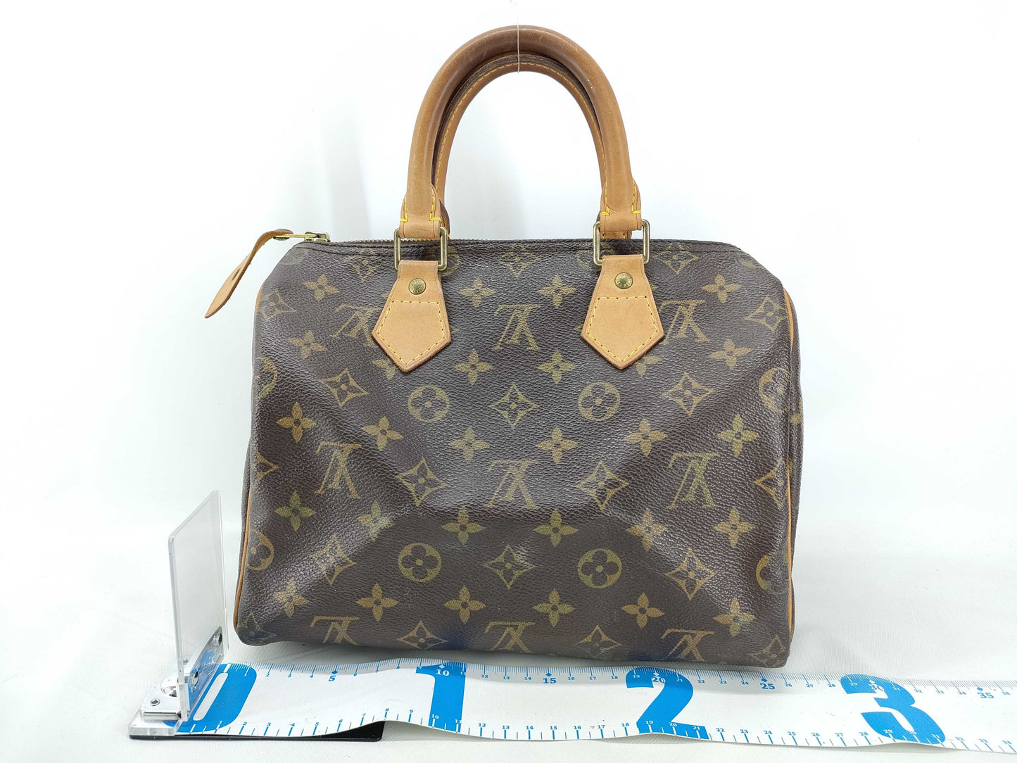 Louis Vuitton Speedy Handbag Monogram Canvas, Brown, Canvas, Handbag