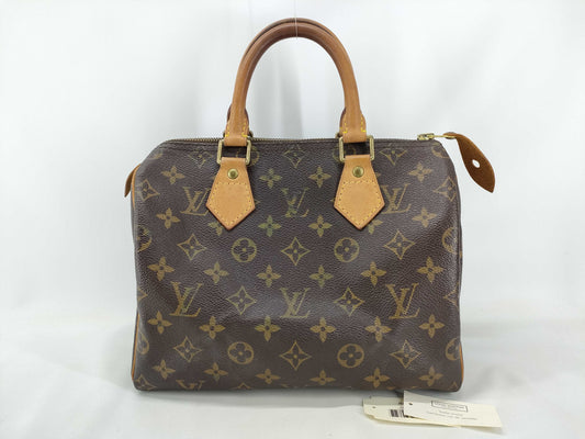 Louis Vuitton Speedy Handbag Monogram Canvas, Brown, Canvas, Handbag