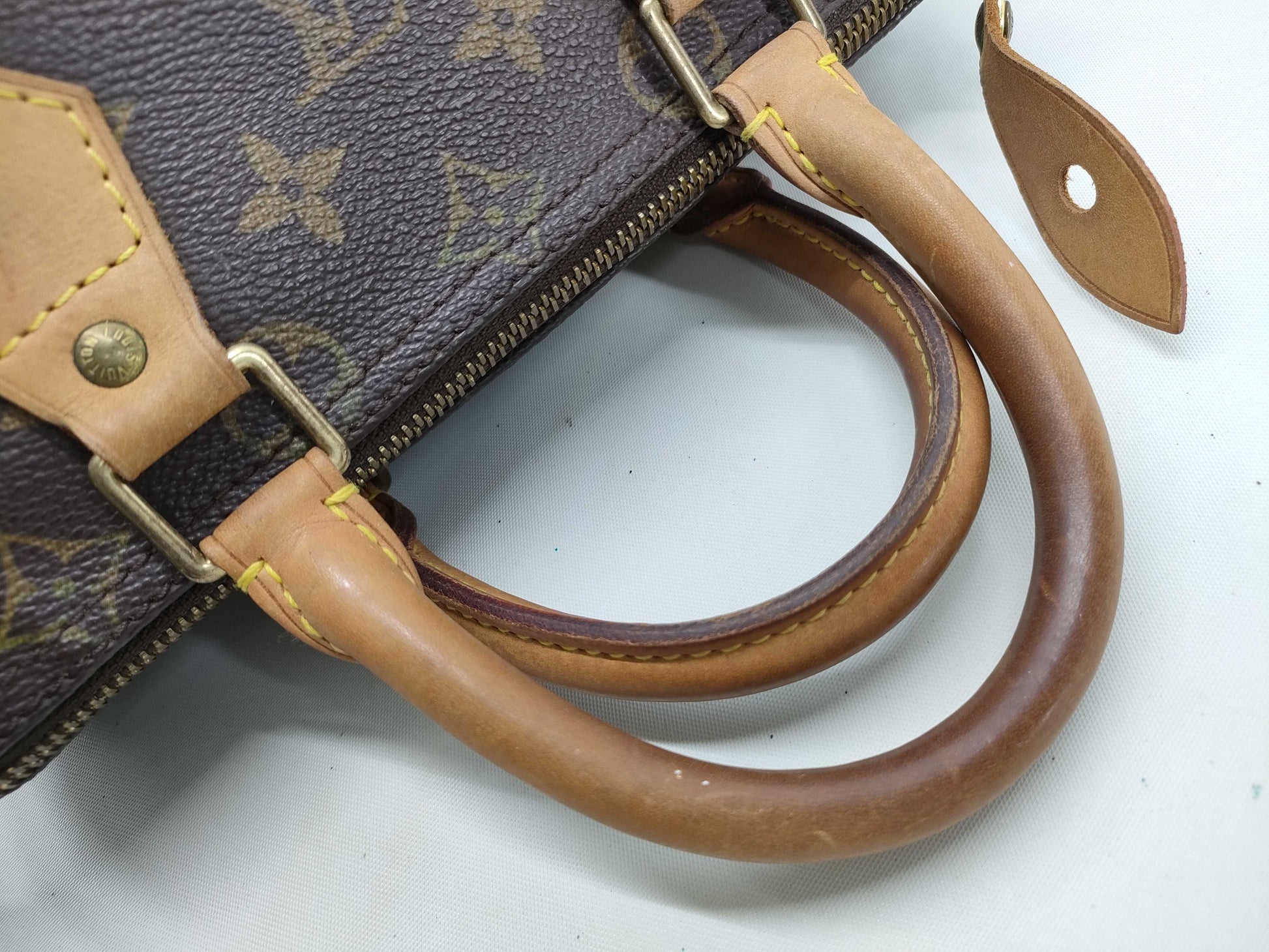 Louis Vuitton Speedy Handbag Monogram Canvas, Brown, Canvas, Handbag