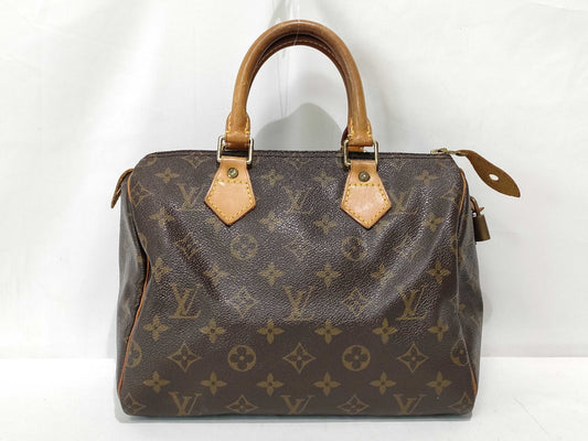 Louis Vuitton Speedy Handbag Monogram Canvas, Brown, Canvas, Handbag