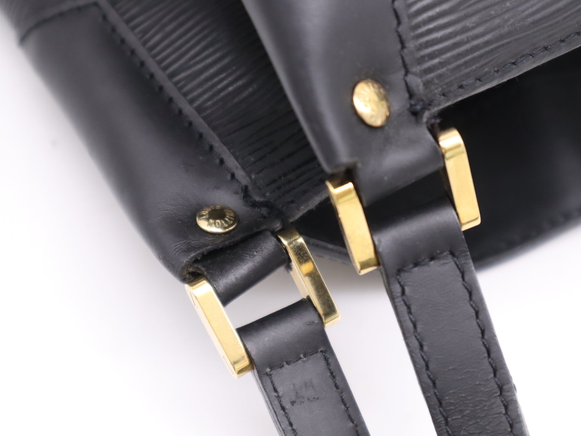 Louis Vuitton Mandara Handbag Epi Leather, Black, Leather, Shoulder Bag