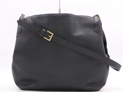Louis Vuitton Mandara Handbag Epi Leather, Black, Leather, Shoulder Bag