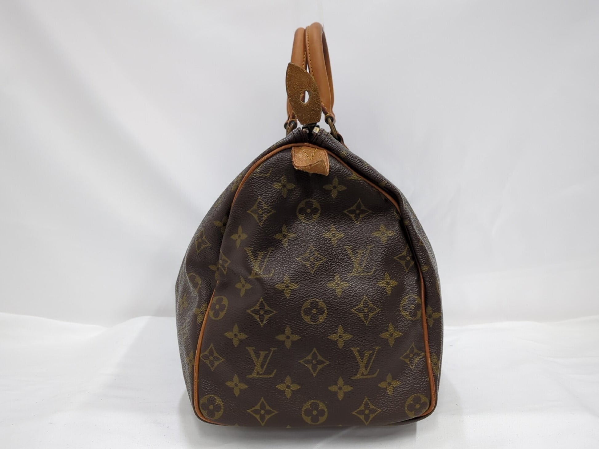 Louis Vuitton Speedy Handbag Monogram Canvas, Brown, Canvas, Handbag