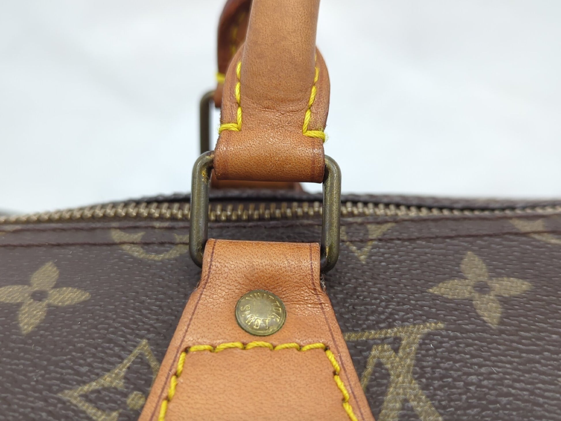 Louis Vuitton Speedy Handbag Monogram Canvas, Brown, Canvas, Handbag