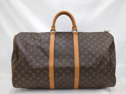 Louis Vuitton Keepall Bag Monogram Canvas, Brown, Canvas, Travel Bag